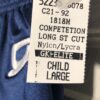 GK CHILD LARGE NAVY COMPETITION GYMNASTICS RUNNERS FITNESS LONG SHORTS SZ L - Image 5