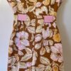 AA STUDIO AA LADIES MEDIUM 10 MULTI-COLOR FLORAL PRINT RIBBON A-LINE DRESS Sz 10 - Image 4
