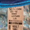 GK ELITE LgS LADIES SMALL NAVY MESH BLUE SILVER FOIL GYMNASTICS DANCE LEOTARD AS - Image 4