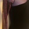 GK LADIES SMALL BLACK VELVET PINK BEADED MESH LgSLV GYMNAST DANCE LEOTARD Sz AS - Image 3