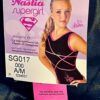 NASTIA LIUKIN SUPERGIRL MEDIUM NAVY MYSTIQUE RED CRYSTALS CHEER DANCE SHORTS M - Image 2