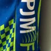 VOMAX PJM FIT CYCLING JERSEY MENS LARGE SSLV POLY BLUE GREEN GRAPHICS AS EUC! - Image 6