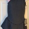 GK ICE SKATE GIRLS SMALL ONE SHOULDER MT POLKA DOT PRINT RUFFLE DRESS Sz CS NWT!