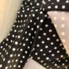 GK ICE SKATE GIRLS SMALL ONE SHOULDER MT POLKA DOT PRINT RUFFLE DRESS Sz CS NWT! - Image 5