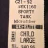 GK ELITE SPORTY TANK GIRLS LARGE BLACK MICROTECH CHEER DANCE SKATE GYM CL NWT! - Image 6