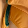 GK ICE SKATE LgSLV GIRLS SMALL YELLOW VELVET V-BACK JADE TRIM DRESS Sz CS NWT! - Image 2