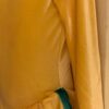 GK ICE SKATE LgSLV GIRLS SMALL YELLOW VELVET V-BACK JADE TRIM DRESS Sz CS NWT! - Image 4