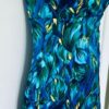Donna Ricco Floral Sleeveless Surplice V-Neck Empire A-Line Dress Women's Size 6 - Image 2