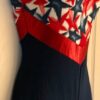 GK DANCE BIKETARD ADULT SMALL STAR PRINT ROYAL COTTON RED FOIL RACERBACK TANK AS - Image 3