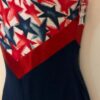 GK DANCE BIKETARD ADULT SMALL STAR PRINT ROYAL COTTON RED FOIL RACERBACK TANK AS - Image 4
