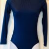 GK ELITE BASIC LgS Leotard LADIES SMALL NAVY NYLON/SPANDEX GYMNASTICS DANCE AS