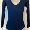 GK ELITE BASIC LgS Leotard LADIES SMALL NAVY NYLON/SPANDEX GYMNASTICS DANCE AS - Image 2