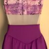GK VIOLET BREEZE ICE FIGURE SKATE ADULT SMALL SLVLS MATTE TRICOT MESH DRESS AS - Image 8