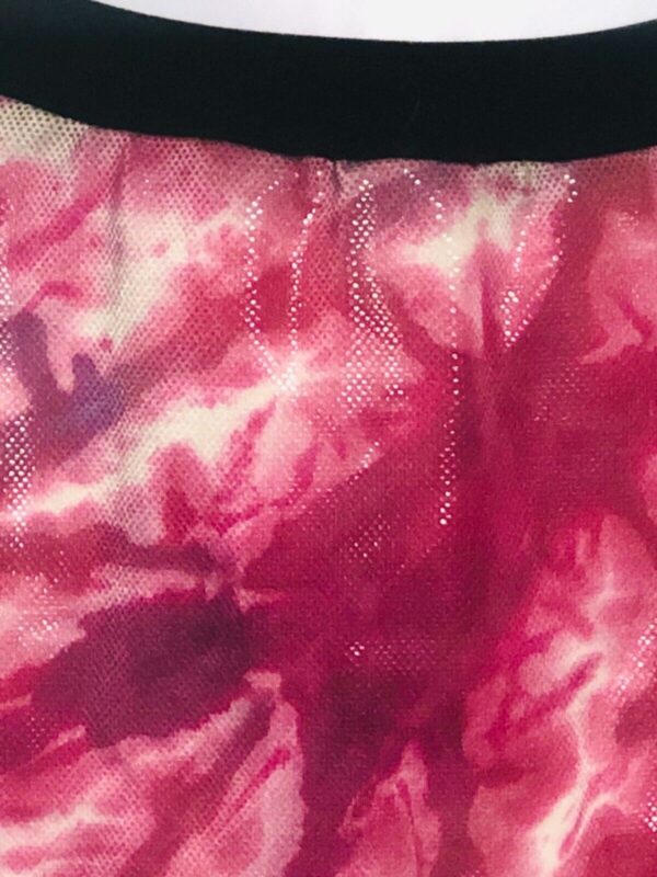 GK TIE-DYE ICE FIGURE ADULT SMALL FOIL PRINT VELVET PULL-ON SKATE SKIRT AS - Image 2