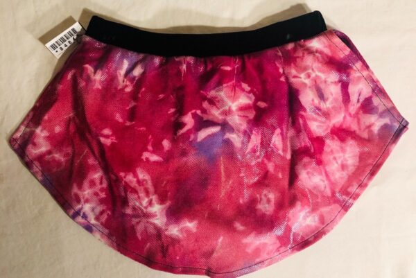 GK TIE-DYE ICE FIGURE ADULT SMALL FOIL PRINT VELVET PULL-ON SKATE SKIRT AS - Image 11