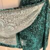 APT.9 LADIES PETITE MEDIUM FAUX WRAP SLVLS GREEN BLACK PRINT STRETCH DRESS Sz PM - Image 4