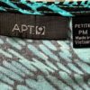 APT.9 LADIES PETITE MEDIUM FAUX WRAP SLVLS GREEN BLACK PRINT STRETCH DRESS Sz PM - Image 7