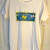 THE AUSSIE T CO BUTTERFLY SUMMER GRAPHIC ADULT SMALL SSLV WHITE COTTON T-SHIRT S - Image 2