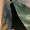 GK ICE FIGURE SKATE ADULT SMALL SLVLS FERN SPIRAL FOIL TIE-DYE TRICOT DRESS AS - Image 4