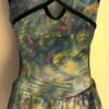 GK ICE FIGURE SKATE ADULT SMALL SLVLS FERN SPIRAL FOIL TIE-DYE TRICOT DRESS AS - Image 7