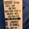 GK SKATE 2 PC SET ADULT X-SMALL SPARKLY BLUE CAMI CROP TOP/PULL-ON SKIRT AXS - Image 7
