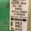 GK ELITE ICE SKATE SLVLS GIRLS SMALL GREEN VELVET A-LINE DRESS Sz CS NWT! - Image 4