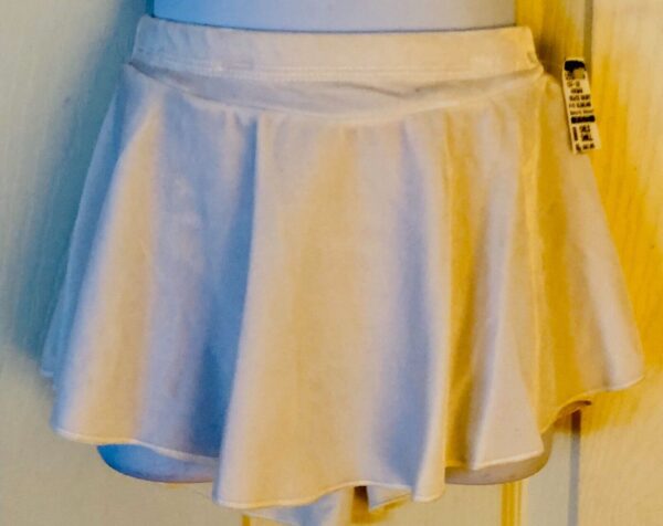 GK ELITE ICE FIGURE SKATE GIRLS SMALL VELVET PULL-ON SLIMLINE SKIRT Sz CS NWT!