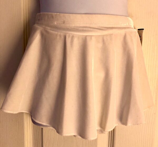 GK ELITE ICE FIGURE SKATE GIRLS SMALL VELVET PULL-ON SLIMLINE SKIRT Sz CS NWT! - Image 2