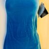 GK ICE SKATE SLVLS LADIES X-SMALL OCEAN VELVET CRISSCROSS STRAP DRESS Sz AXS NWT