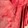 GK ICE FIGURE SKATE ADULT X-SMALL CORAL VELVET TIE-DYE KEYHOLE HALTER DRESS XS - Image 7