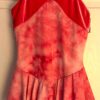GK ICE FIGURE SKATE ADULT X-SMALL CORAL VELVET TIE-DYE KEYHOLE HALTER DRESS XS - Image 10