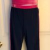 GK ICE SKATE GIRLS LARGE PINK CROP TOP NAVY NYLON FLARED PANT SET Sz CL NWT! - Image 2