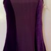 GK FIGURE SKATE A-LINE ADULT SMALL EGGPLANT VELVET IRIDESCENT HALTER TN DRESS AS
