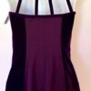 GK FIGURE SKATE A-LINE ADULT SMALL EGGPLANT VELVET IRIDESCENT HALTER TN DRESS AS - Image 5