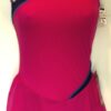 GK ONE SHOULDER ADULT SMALL SLVLS PINK MATTE TRICOT FIGURE SKATE DRESS AS NWT!