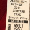 GK RED VELVET LADIES SMALL CLASSIC GYMNASTICS DANCE TANK LEOTARD Sz AS NWT! - Image 4