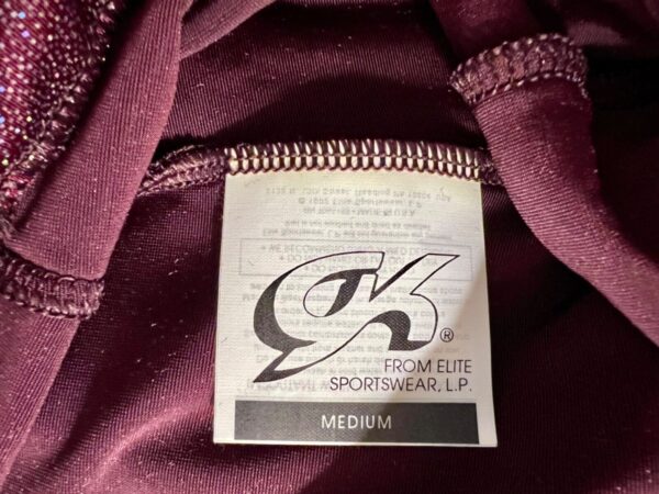 GK DANCE JAZZ LADIES MEDIUM WINE VELVET WINE TWILIGHT WAISTBAND PANTS SZ M NWT! - Image 9