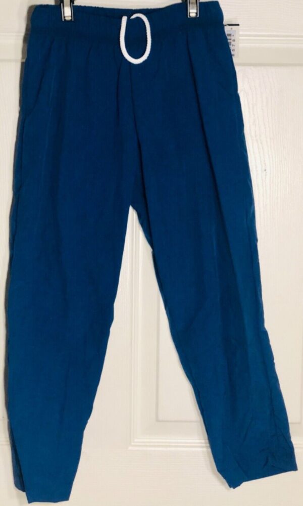 GK WARM UP CHILD X-SMALL NAVY TASLAN GYMNASTIC ATHLETIC PANTS Sz CXS NWT! - Image 2