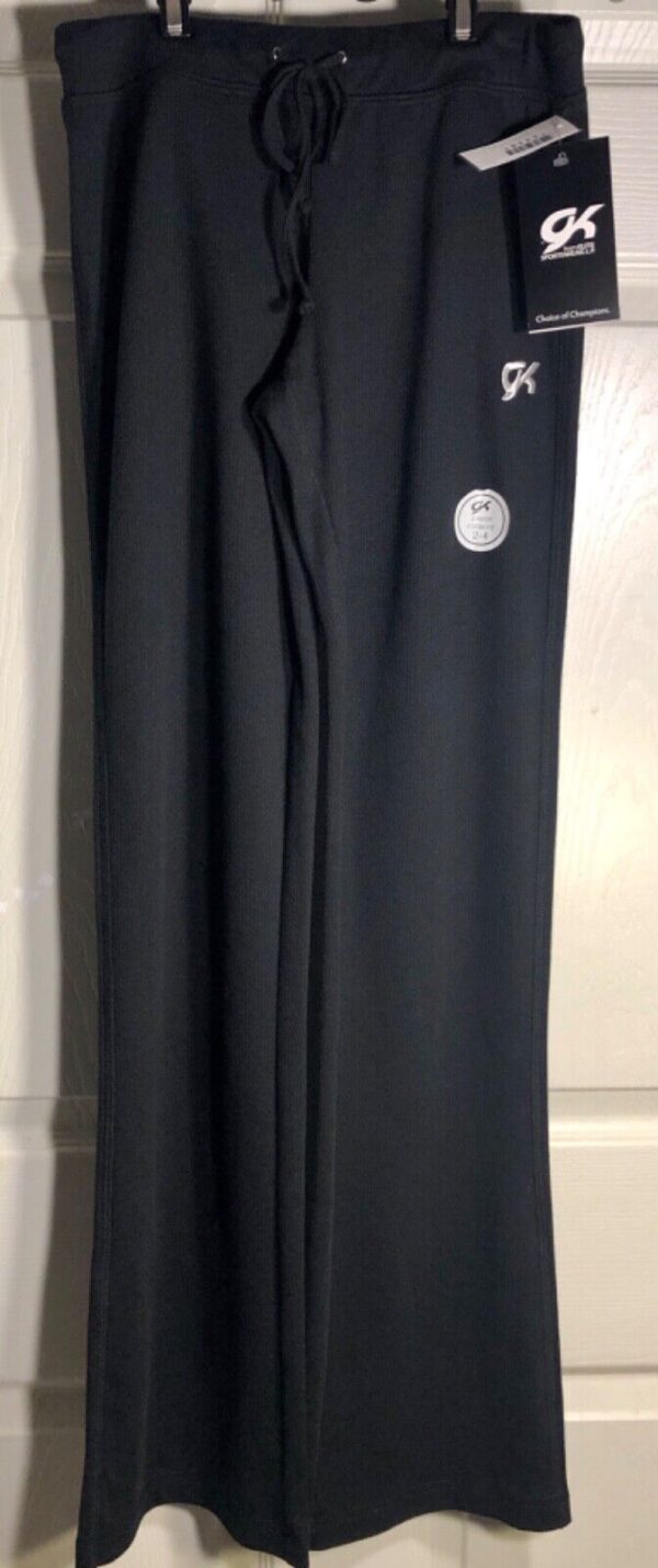 GK Elite Warm Up Pants Black Cotton Blend Size Junior Sm, J2+ - Image 2