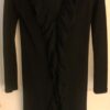 LAURA ASHLEY LONG BLACK CARDIGAN LADIES SMALL (6) RUFFLED ACRYLIC/WOOL Sz 6 EUC! - Image 3