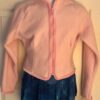GK FITTED ICE SKATE JACKET CHILD LARGE PINK FLEECE VELVET TRIM ZIP  Sz CL NWT!