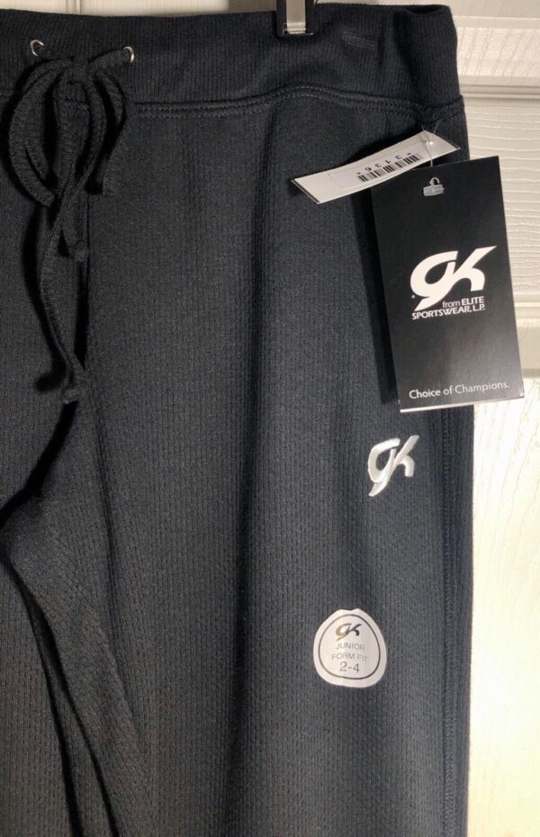 GK Elite Warm Up Pants Black Cotton Blend Size Junior Sm, J2+ - Image 4