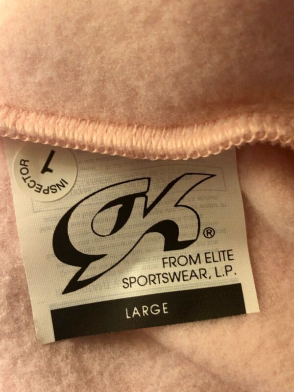 GK FITTED ICE SKATE JACKET CHILD LARGE PINK FLEECE VELVET TRIM ZIP  Sz CL NWT! - Image 11