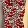 ANN TAYLOR PINK BROWN WOMENS SLVLS FLORAL PRINT PULLOVER SWEATER TOP Sz M EUC! - Image 4