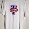 GK ELITE TUMBLE TEE  ADULT LARGE SSLV RED ROYAL GRAPHIC 100% COTTON Sz AL