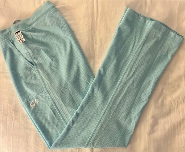 GK WARM UP SPORTS PANTS ADULT LARGE RELAXED FIT LIGHT BLUE COTTON/POLY 60/40 AL