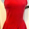 GK ELITE CORAL STRETCH MATTE TRICOT HALTER ICE SKATE DRESS Sz AS