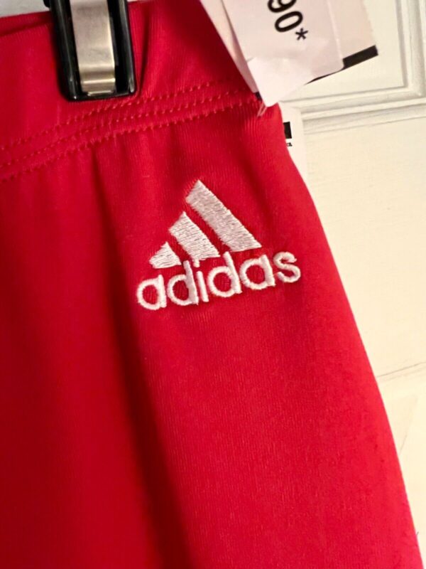 ADIDAS GK RED LADIES SMALL DRY TECH GYMNAST CHEER WARM UP SPORT PANTS Sz AS NWT! - Image 4