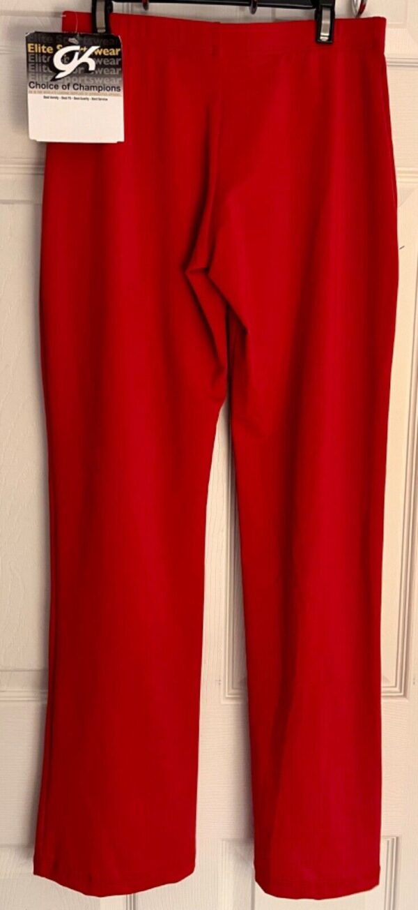 ADIDAS GK RED LADIES SMALL DRY TECH GYMNAST CHEER WARM UP SPORT PANTS Sz AS NWT! - Image 5