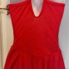 GK ELITE CORAL STRETCH MATTE TRICOT HALTER ICE SKATE DRESS Sz AS - Image 7
